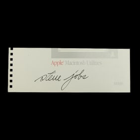 Forensically Authenticated Steve Jobs Signed Document