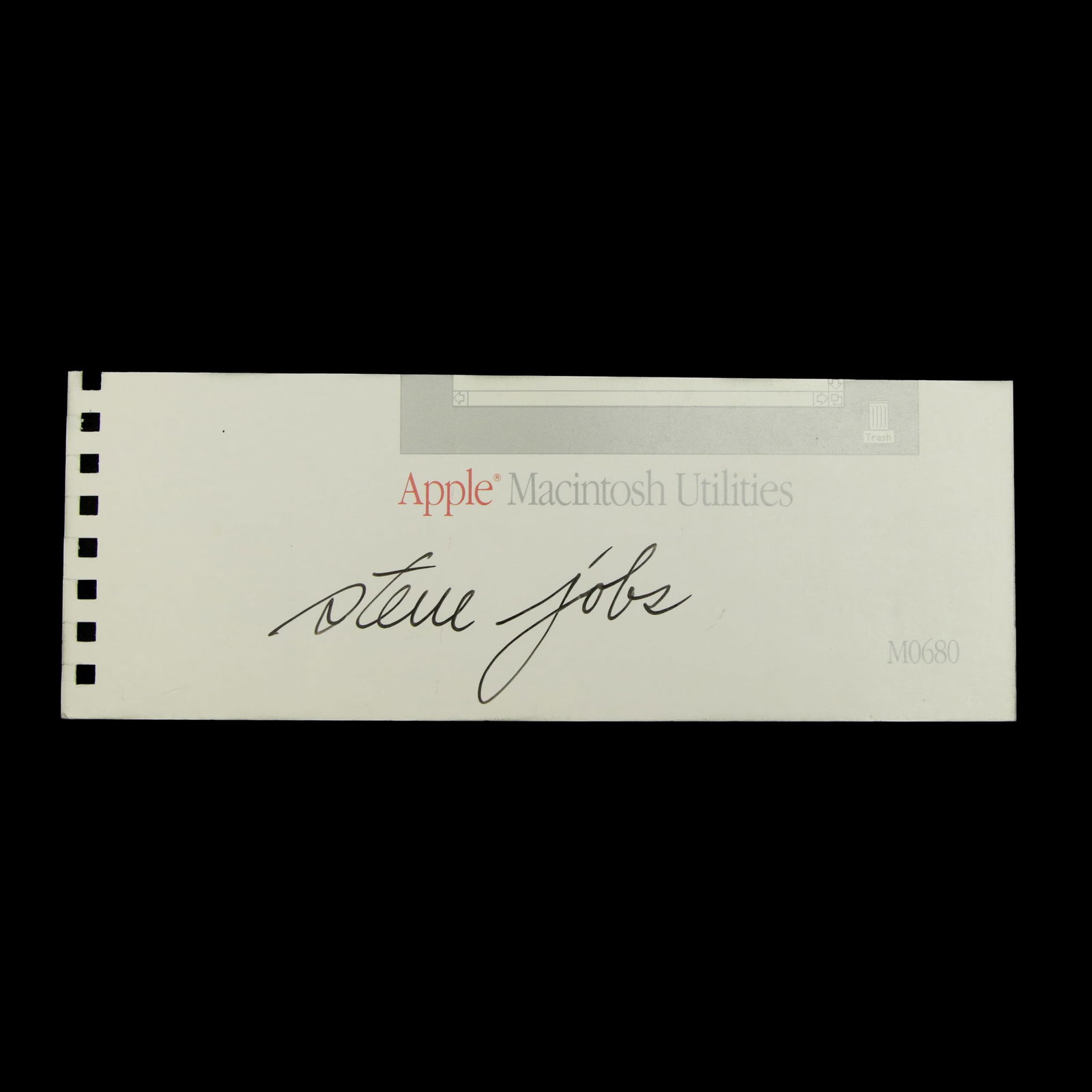 Forensically Authenticated Steve Jobs Signed Document (1 of 5)