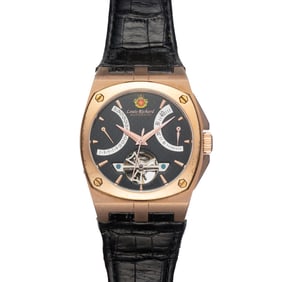 Louis Richard Automatic Retrograde Dial Watch – Classic Craftsmanship with Dynamic Design