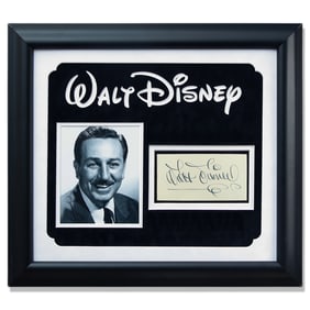 Forensically Authenticated Walt Disney Large Autograph