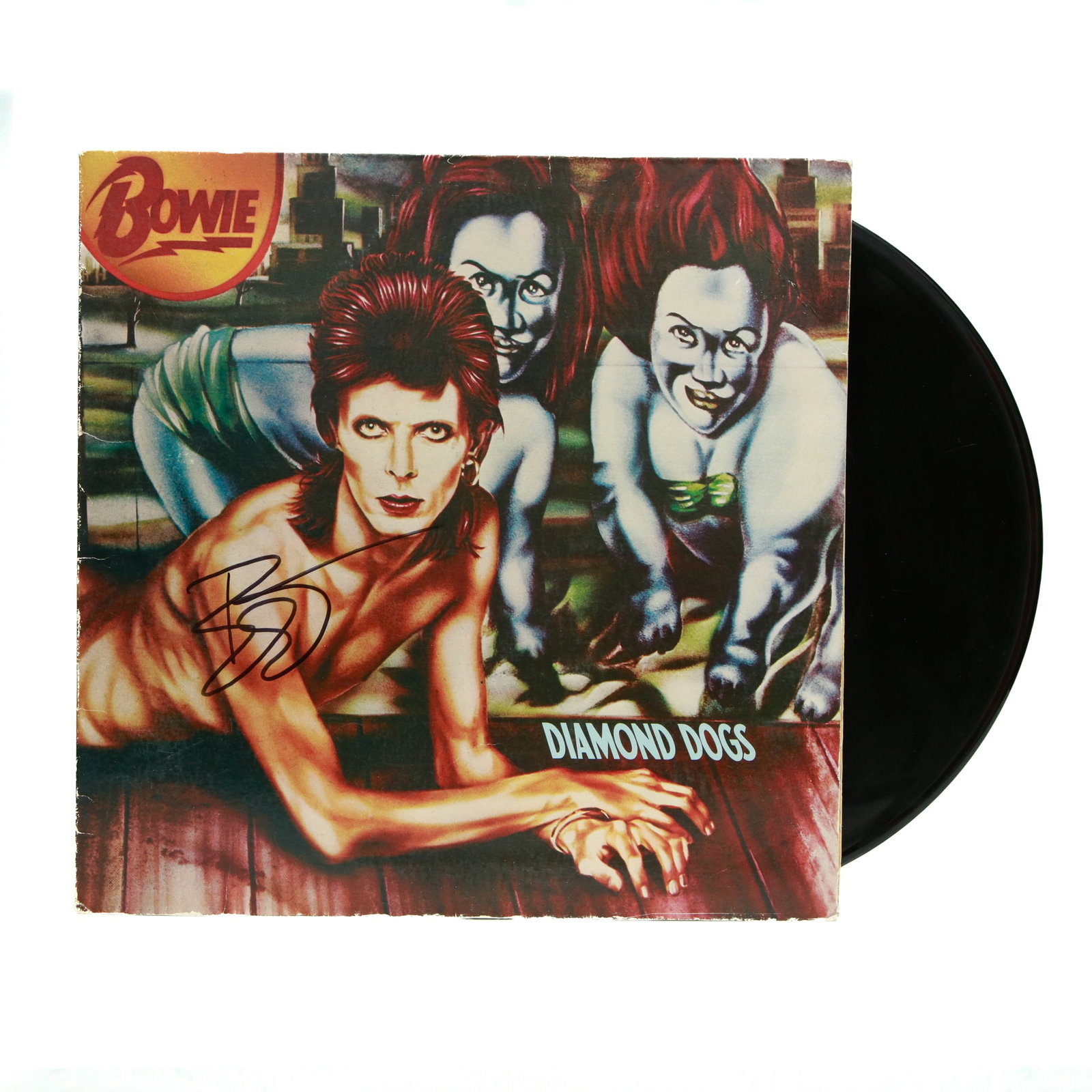 David Bowie Signed "Diamond Dogs" Album (1 of 7)