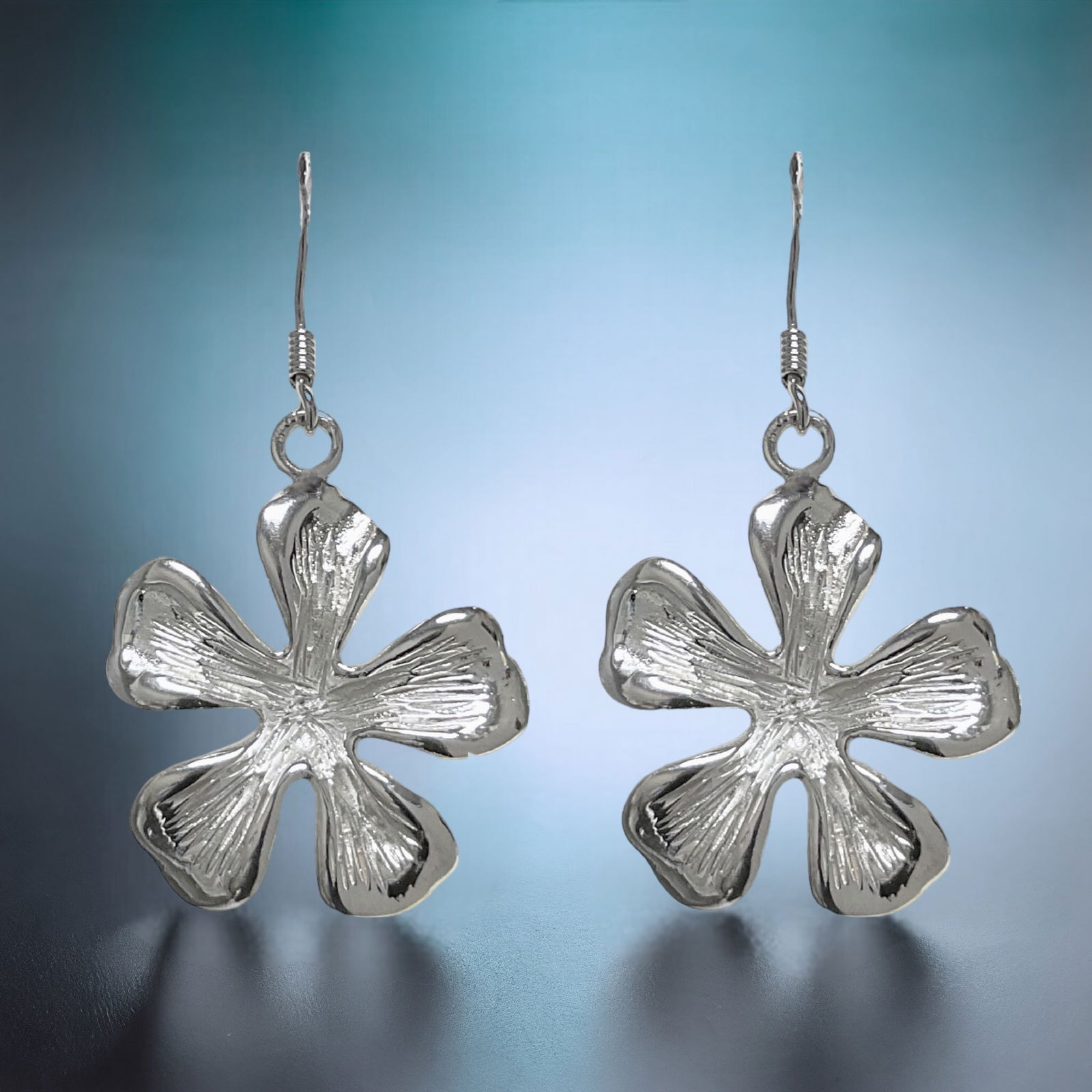 Elegant Starburst Sterling Silver Earrings (1 of 1)