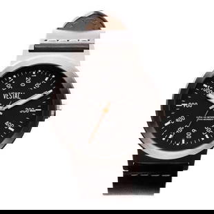 Vestal Unisex The Retrofocus Analog Quartz Watch: Vestal Unisex The Retrofocus Quartz Watch, Inspired by Vintage Camera & Lens Designs, Domed Hardened Mineral Lens Coated with Anti-Reflective Material, a 3-piece case. Thick Italian Leather Strap with