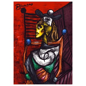Picasso Attributed Mixed Media on Paper