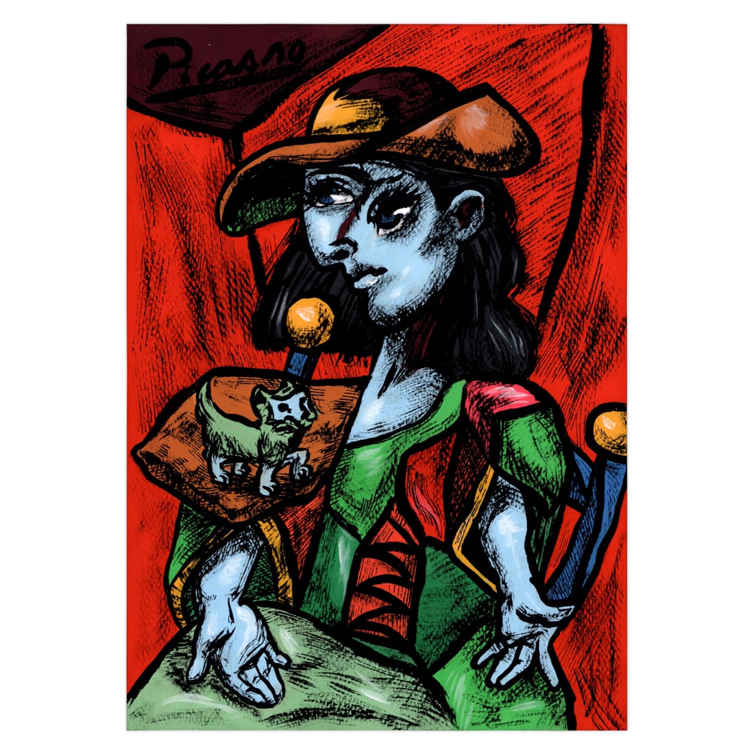 Picassoesque Portrait of a Woman in an Armchair (1 of 7)