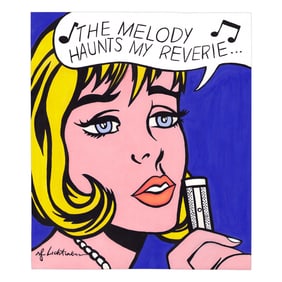 Roy Lichtenstein Mixed Media "The Melody Haunts My Reverie..."