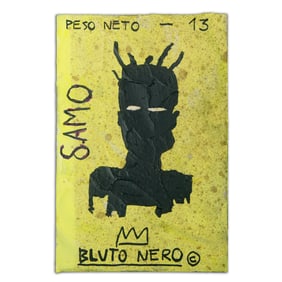 Jean-Michel Basquiat Mixed Media on Board (1986)