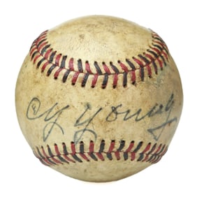 Forensically Authenticated Cy Young Signed Reach Baseball