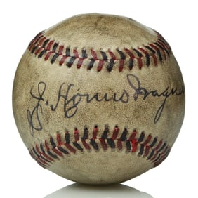 Forensically Authenticated J. Honus Wagner Signed Reach Baseball