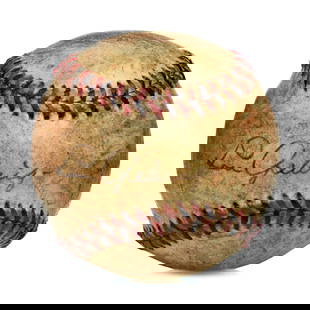 Forensically Authenticated Lou Gehrig Signed Reach Baseball: Title: Forensically Authenticated Lou Gehrig Signed Reach Baseball Description: We are pleased to present an extraordinary piece of sports history: a forensically authenticated Lou Gehrig signed Reach