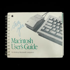 Steve Jobs Signed Original Macintosh User's Guide