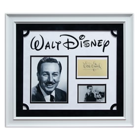 Forensically Authenticated Walt Disney Large Autograph