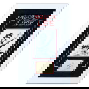 Forensically Authenticated Bruce Lee Autograph and Drawing: Title: Forensically Authenticated Bruce Lee Autograph and Drawing Description: We are excited to present a rare and culturally significant piece of memorabilia: a forensically authenticated autograph