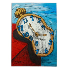 Salvador Dali Mixed Media on Heavy Card Stock