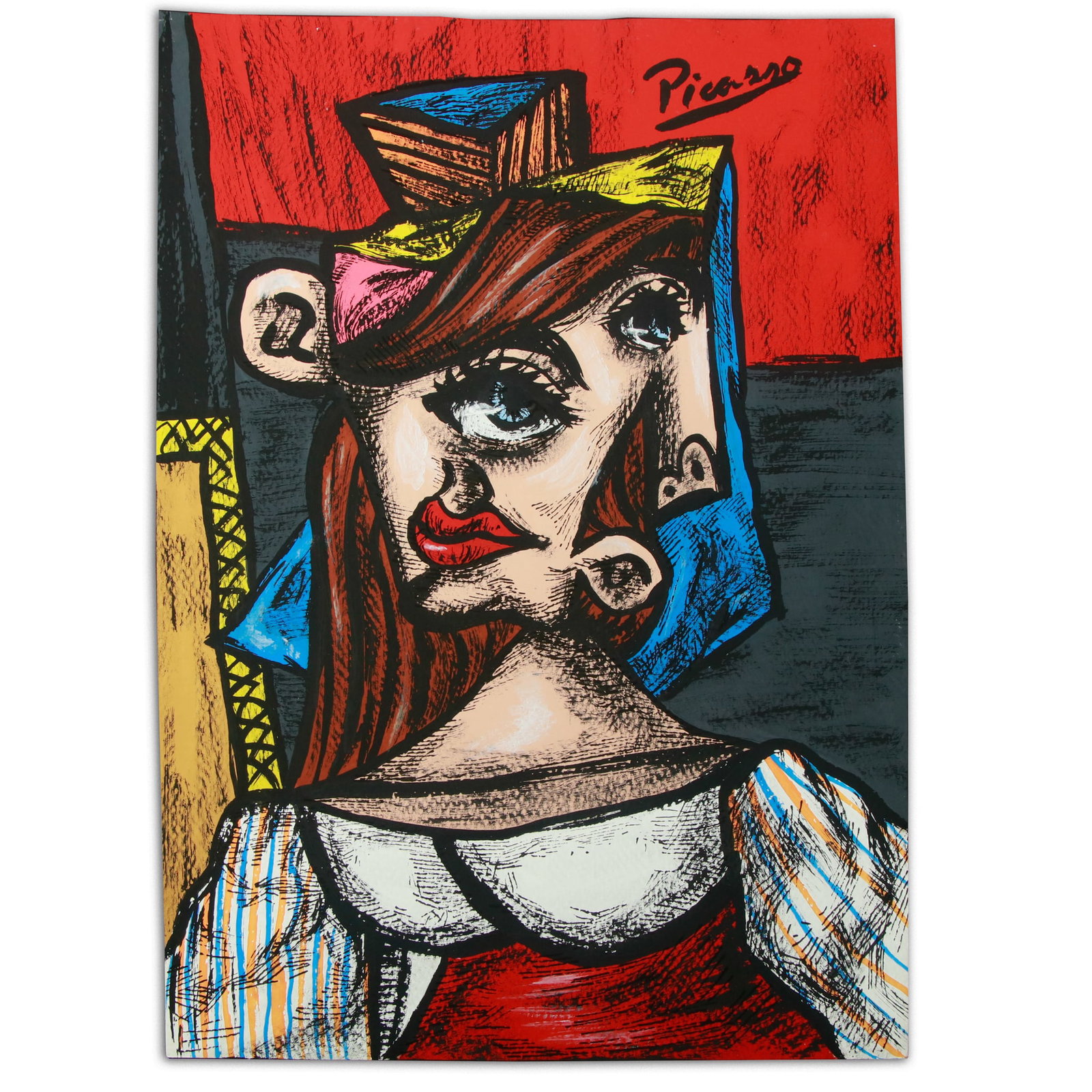 Picassoesque Portrait of a Woman with Cyclopean Gaze (1 of 14)