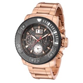 Bold 49mm Men's Magnum Ejector Quartz Chronograph Watch