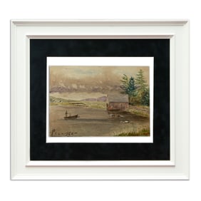 Picasso Mixed Media: "Fishermen by the Coast"