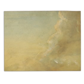 J.M.W. Turner (1775-1851) "Study of Clouds" - Watercolor on Heavy Paper