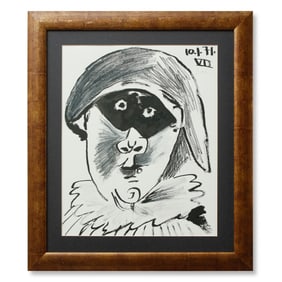 Pablo Picasso Mixed Media Circus Drawing
