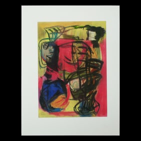 Karel Appel Gouache from the Prestigious D'Haese Collection