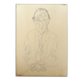 Max Beckmann Pencil and Graphite Drawing