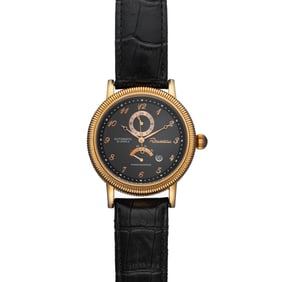 Rousseau Men’s 22-Jewel Automatic Watch – Retrograde Power with Distinctive Detailing