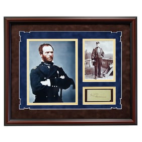 William Tecumseh Sherman Signed Document Cut