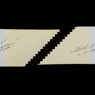 Bela Lugosi Signed Document Cut: Title: Forensically Authenticated Bela Lugosi Signed Document Cut Description: We are delighted to offer a captivating artifact from the golden age of cinema: a forensically authenticated signature of