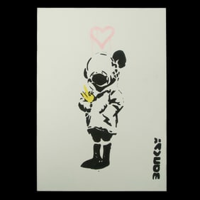 BANKSY: Poetic Dystopia – "Space Girl with Bird" (After)