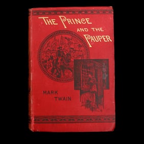 Mark Twain (Samuel L. Clemens) Signed *The Prince and the Pauper* First UK Edition Signed (“
