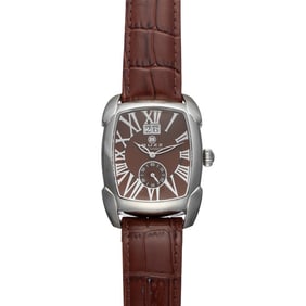 Buzz Mecanique Automatic 20-Jewel German Watch – Elegant Rectangular Case with Roman Numerals