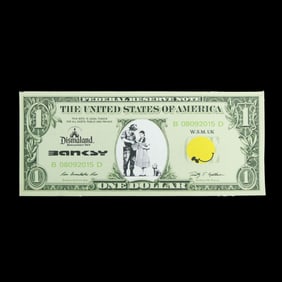Banksy (British, b. 1974) Dismaland Bemusement Park: Dismal Dollar Canvas (August/September 2015)