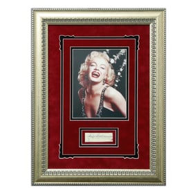 Marilyn Monroe Signed Document Cut