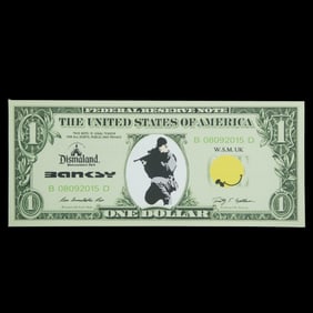 Banksy (British, b. 1974) Dismaland Bemusement Park: Dismal Dollar Canvas (August/September 2015)