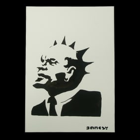 BANKSY: Punk Lenin (Lenin Punk) - Mixed Media