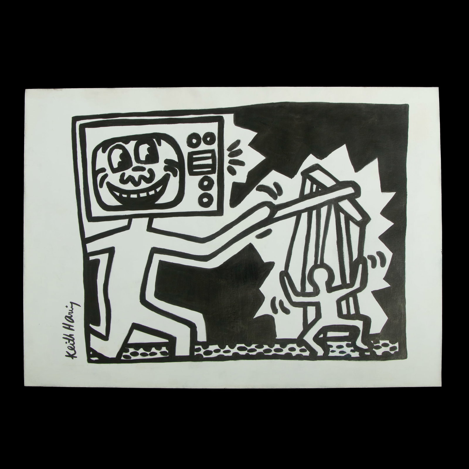Keith Haring — Television Head and Marionette after (1 of 17)