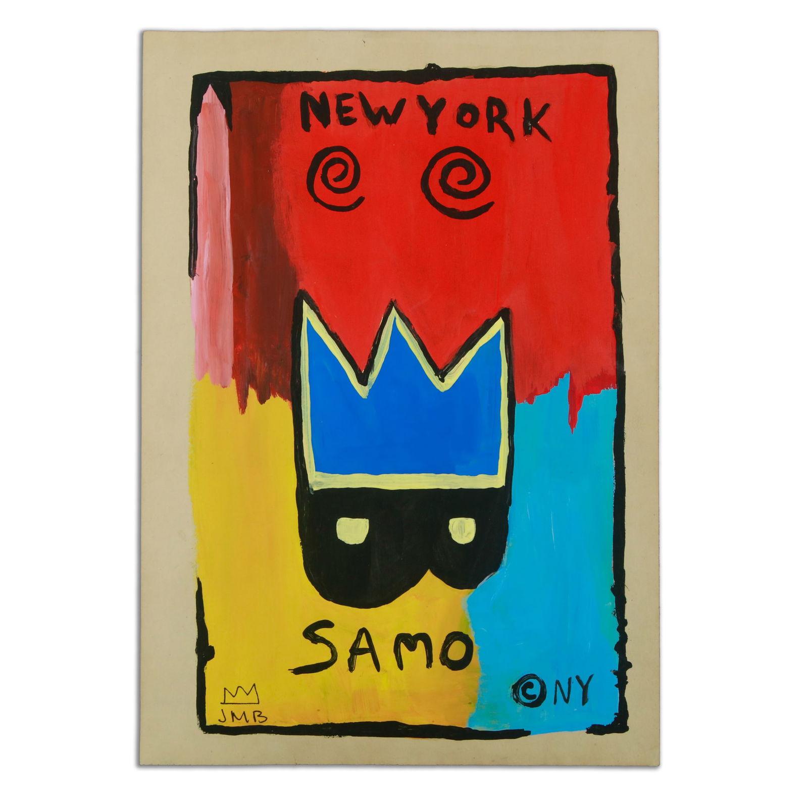 Jean Michel Basquiat (after) Eyes And Eggs