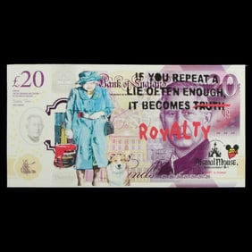 Dismal Mouse Bemusement Art "Dismal Charles – 20 Pound Sterling Note"