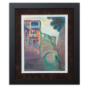 Exquisite Mixed Media Composition Attributed to Claude Monet