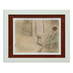 Edgar Degas Delicate Mixed Media Artwork (after)