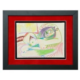 Picasso Intriguing Mixed Media Work (after)