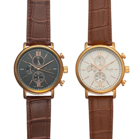 Set of 2 Romilly Men’s Chronograph Watches