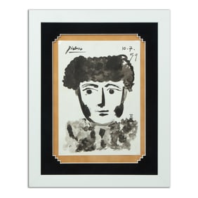 Pablo Picasso — "Portrait of a Matador/Boy" (10.7.59 II) (after)