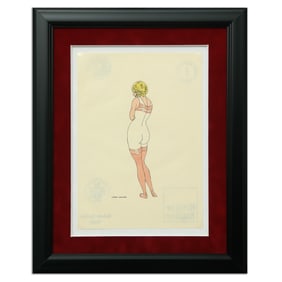 Gerda Wegener – Art Deco Bathing Beauty Mixed Media on Paper