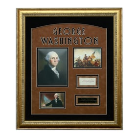 Forensically Authenticated George Washington Signed Document Cut