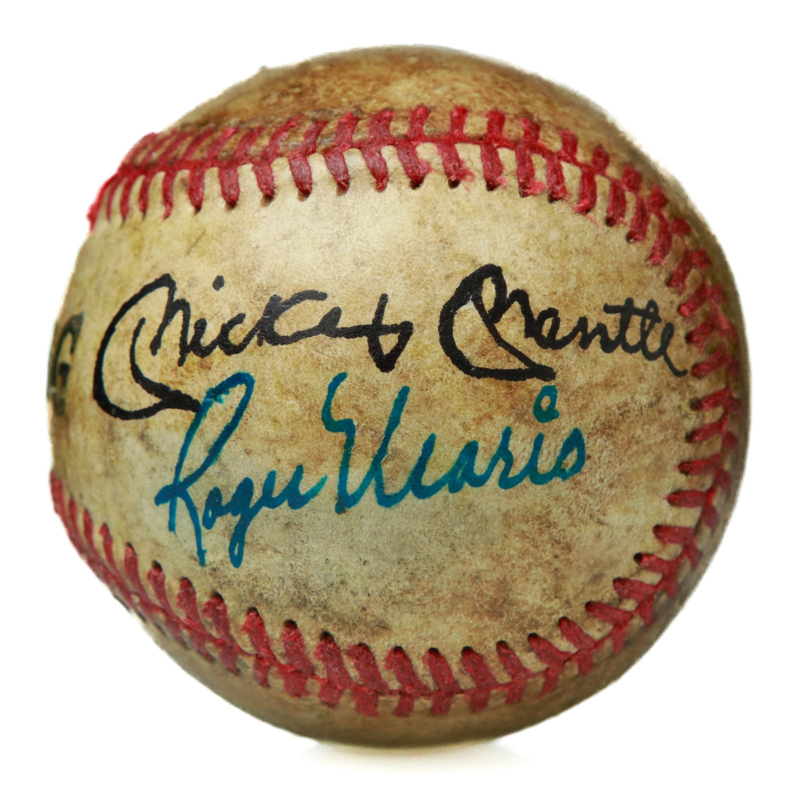 Mickey Mantle and Roger Maris Signed Spalding Baseball (1 of 8)