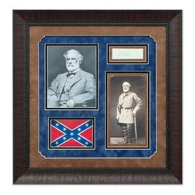 Robert E. Lee Signed Document Cut
