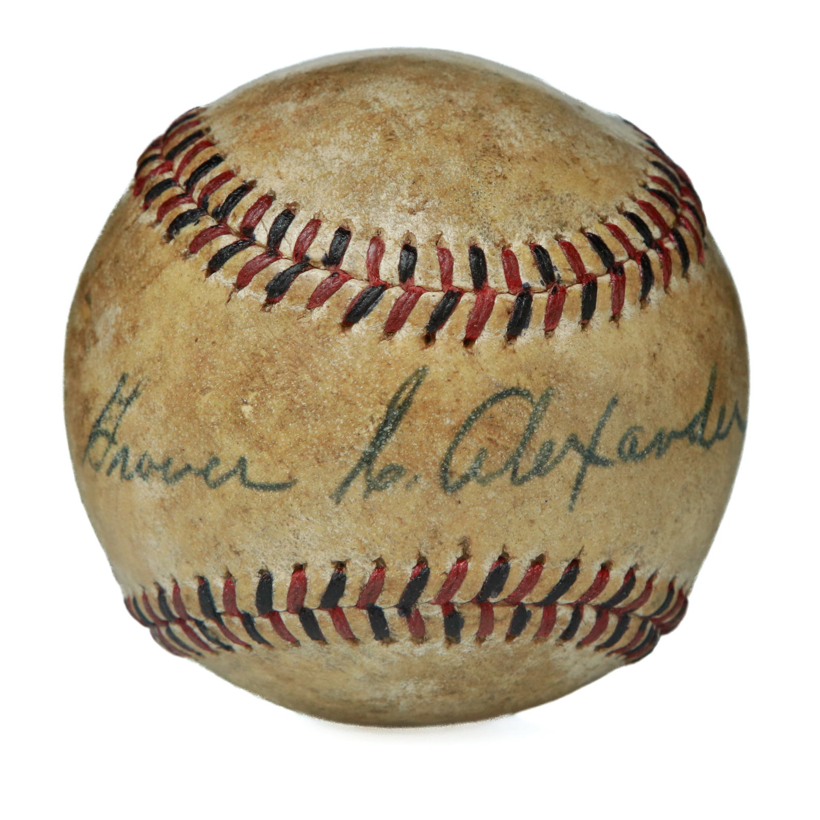 Grover Cleveland Alexander Single-Signed Reach Baseball, Forensically Authenticated (1 of 10)