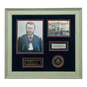 Ulysses S. Grant Signed Document Cut on Exquisite Parchment