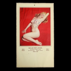 Marilyn Monroe Signed "Golden Dreams" Calendar Picture